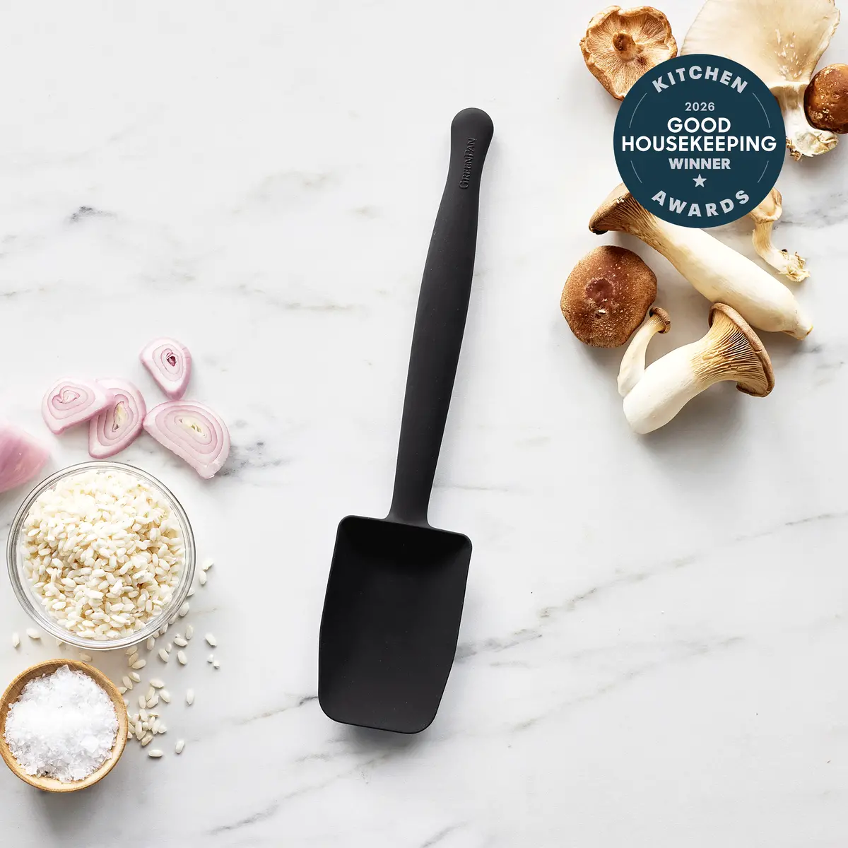 Premiere Silicone Deep Sauté Spoon | Black 2
