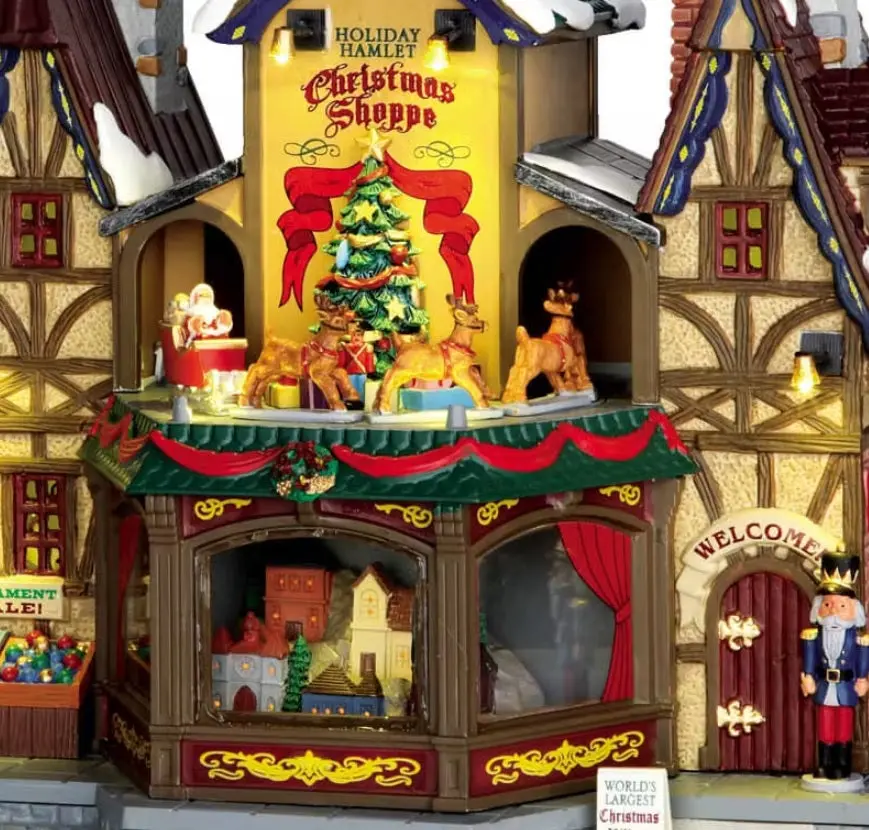 Lemax Caddington Village Sights & Sounds: Holiday Hamlet Christmas Shoppe #55026 2