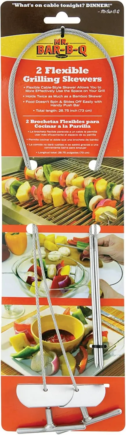 Set Of 2 Flexible Grilling Skewers 1