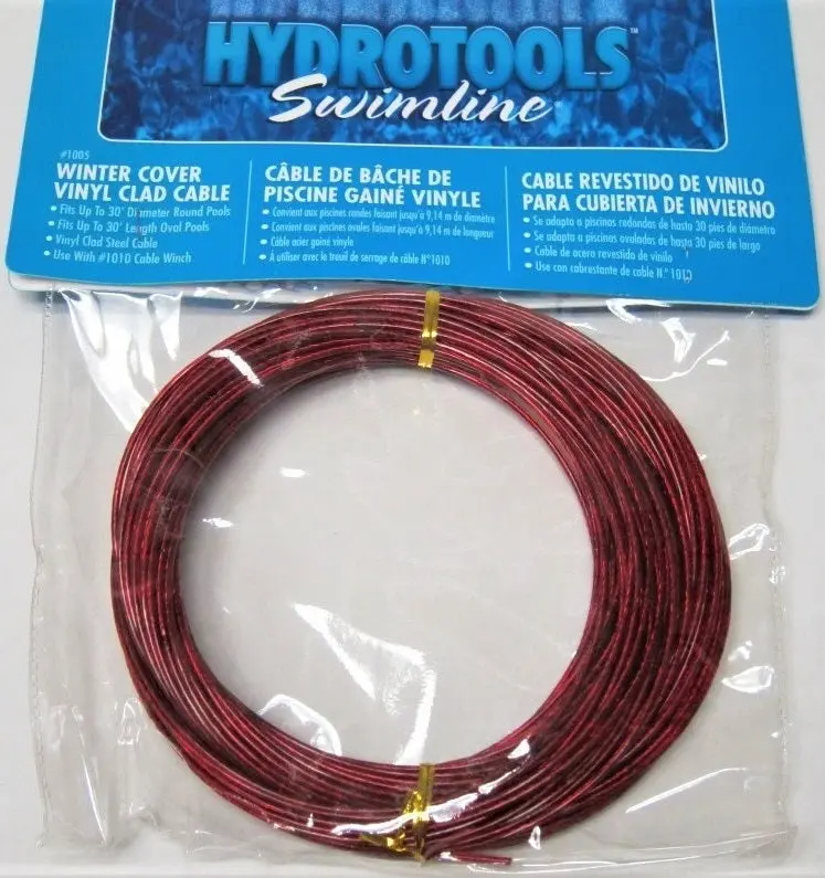 100 Ft. Hydrotools Vinyl Coated Winter Pool Cover Cable 1