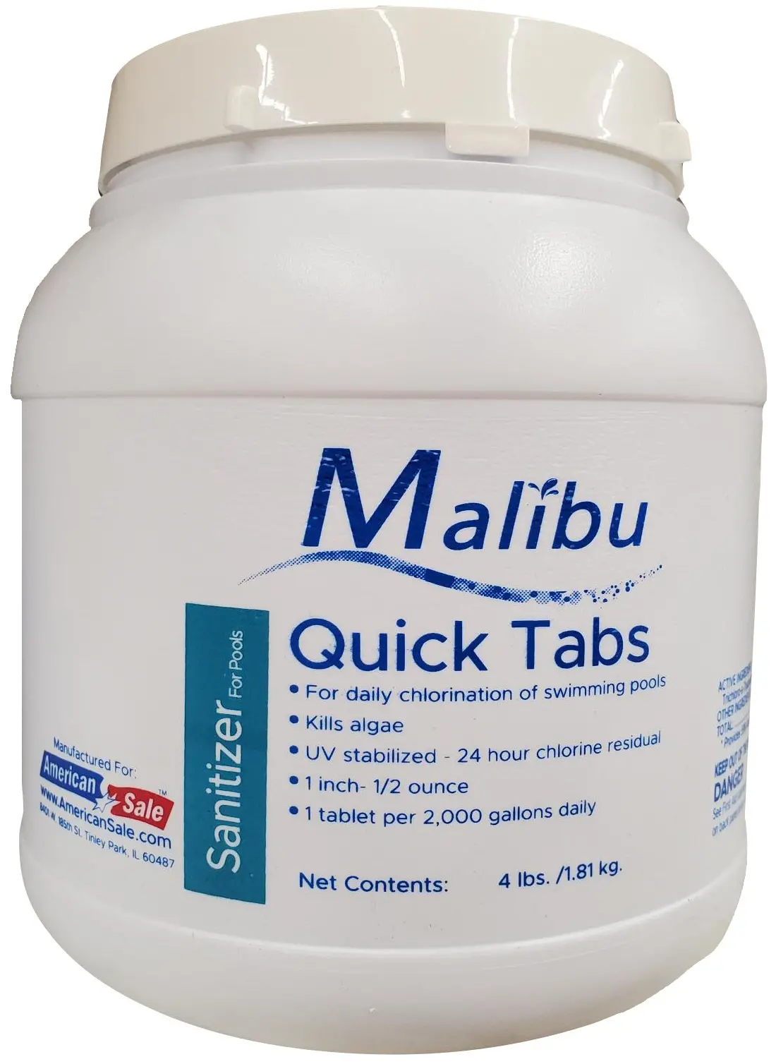Malibu Quick Tabs Sanitizer For Pools 1