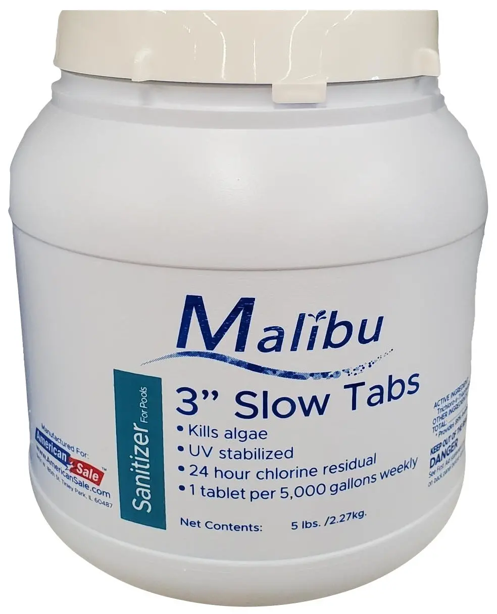 Malibu 3" Slow Tabs Sanitizer For Pools 2