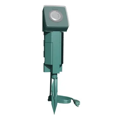 Stanley Outdoor Plug Bank 6-Power Center With Timer 1