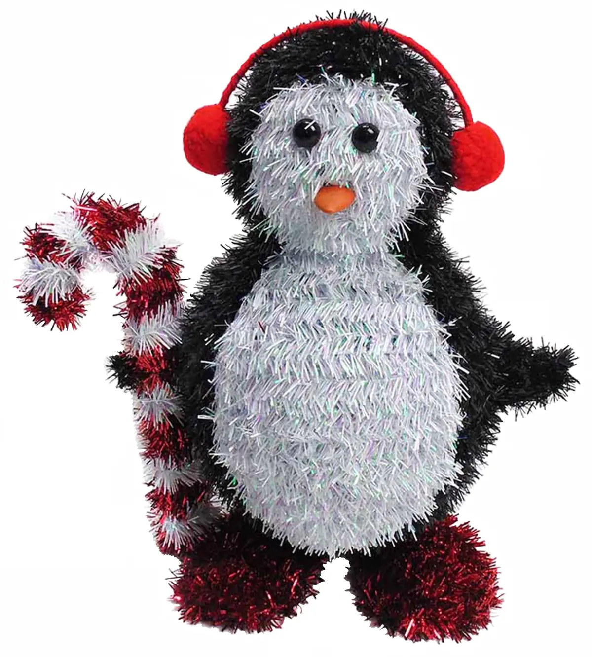 3D Tinsel Christmas Penguin Tabletop Decoration 1