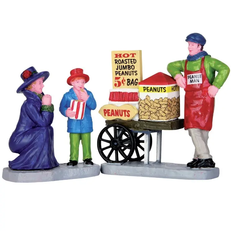 Lemax Caddington Village Figurines: Roasted Peanut Treats, Set Of 2 #62453 1