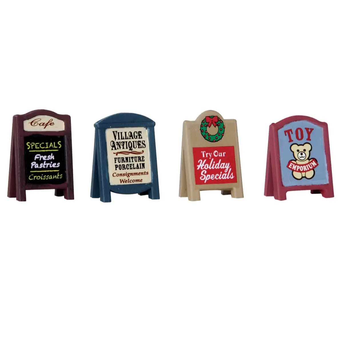 Lemax General Collectibles Accessory: Village Signs, Set Of 4 #64071 1