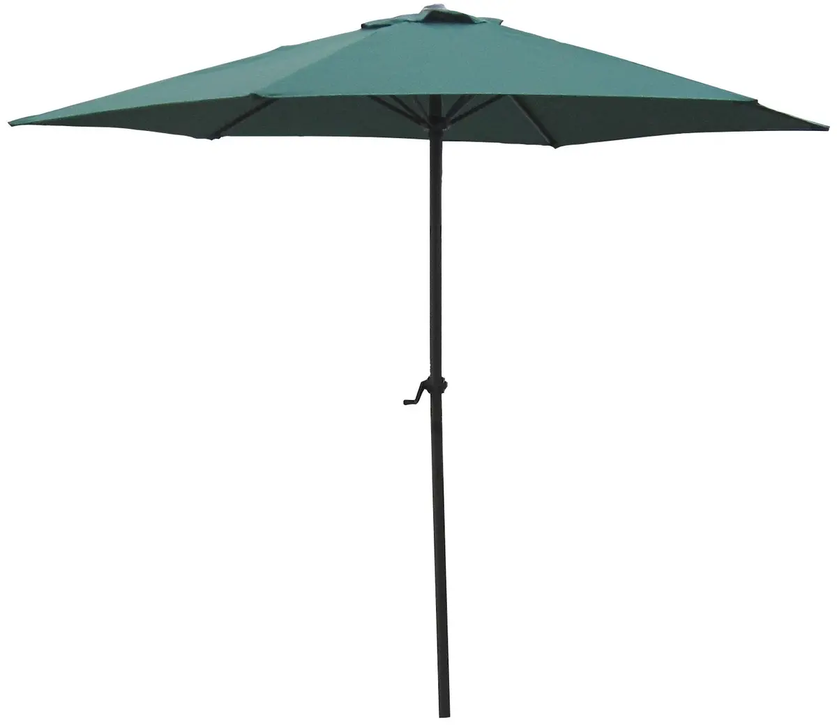 9' Market Bronze Frame Hunter Green Canopy Umbrella 1