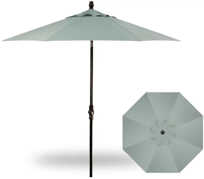 9' Collar Tilt Market Black Frame Spa Canopy Umbrella 1