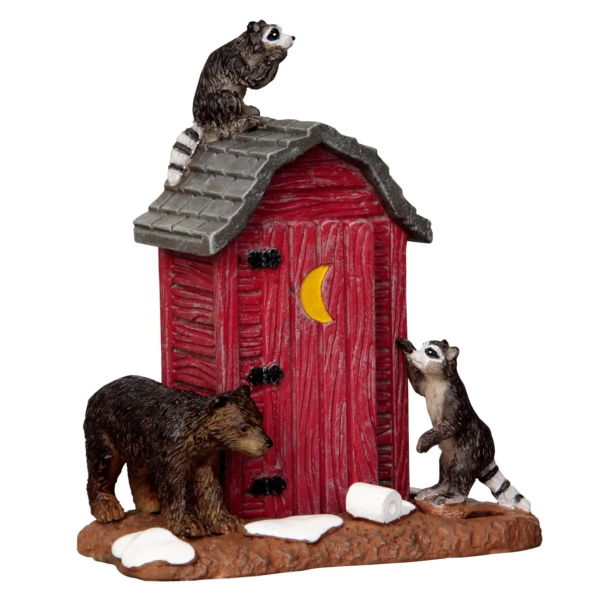 Lemax Vail Village Accessory: Outhouse Marauders #24492 1