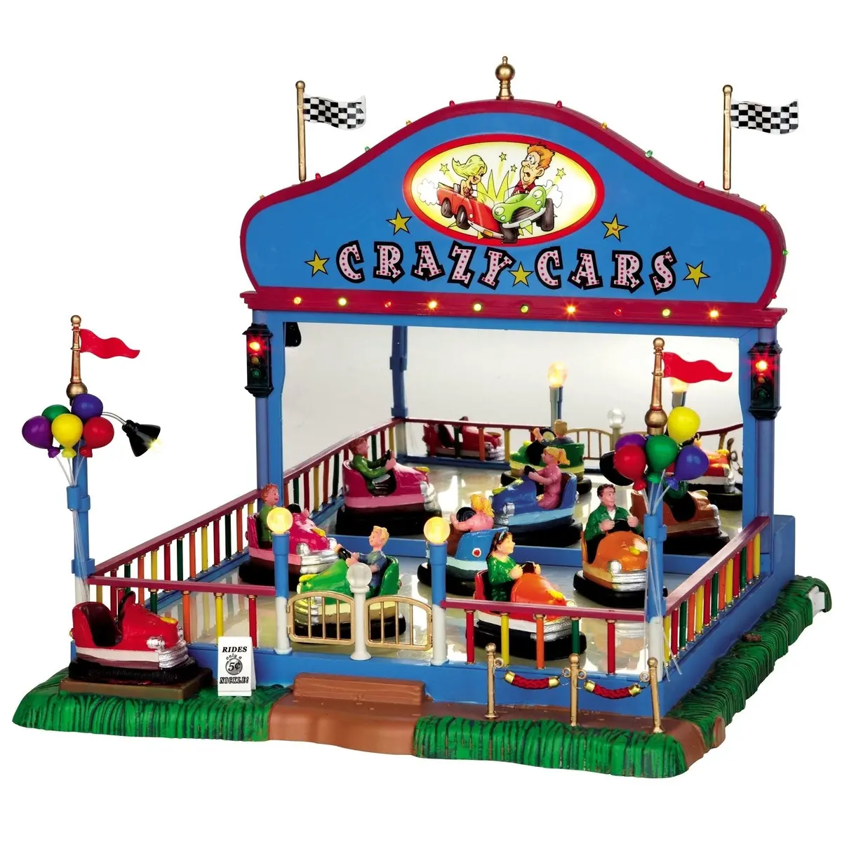 Lemax Carnival Sights & Sounds: Crazy Cars #64488 1