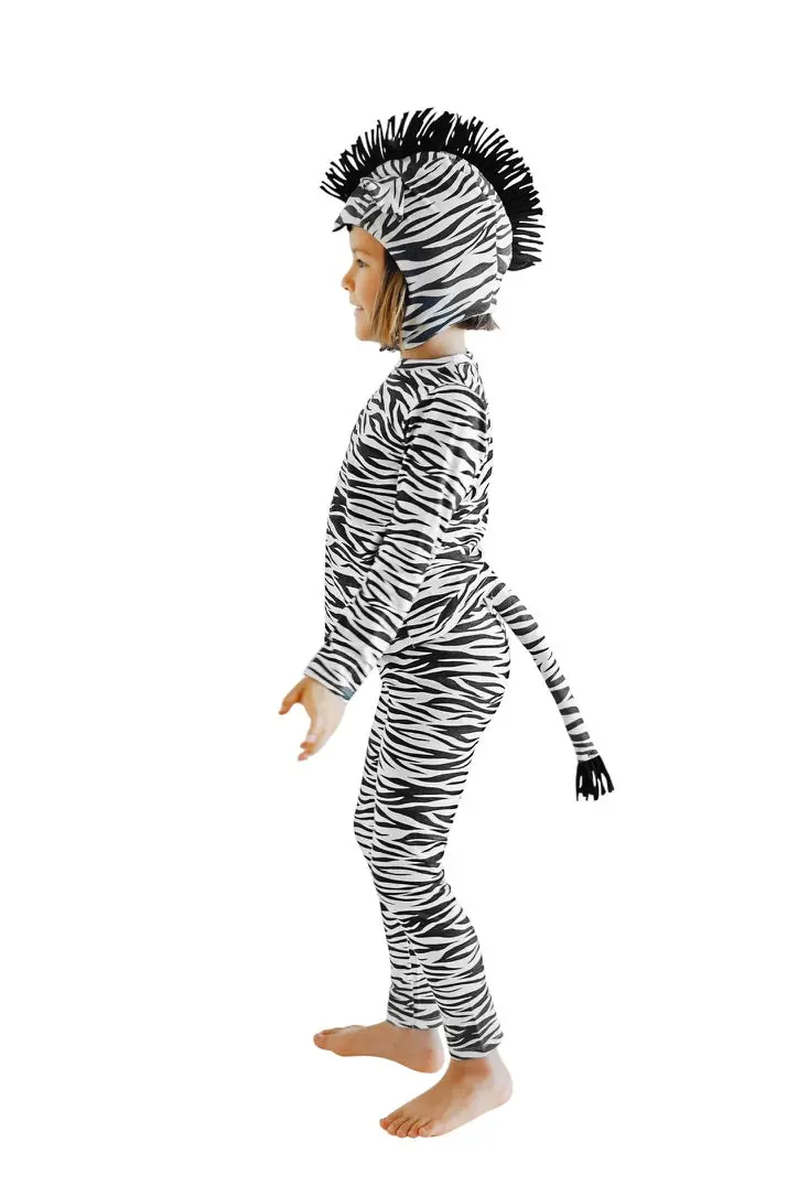 Band Of The Wild Zebra Pajama Costume 1
