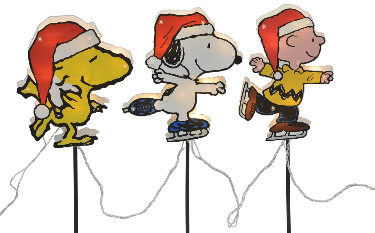 2D Lighted Peanuts® Pathway Markers (Set Of 3) 1