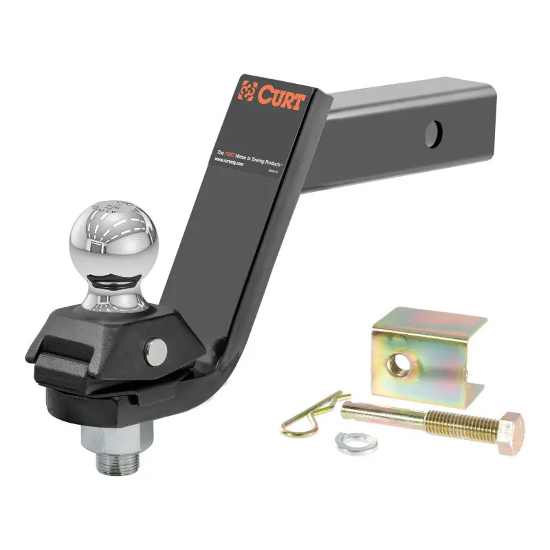 Curt Rockerball 5-Inch Drop Cushioned Trailer Hitch Ball – Heavy-Duty Steel Design 1