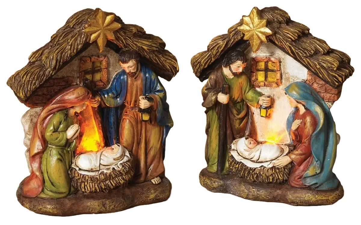 4.5" Battery-Operated Led Nativity Scene Decoration 1