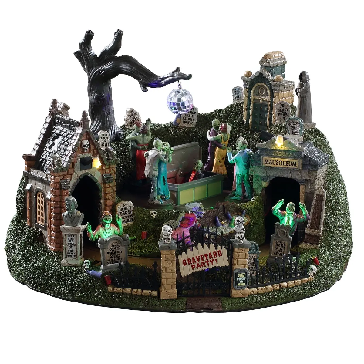 Lemax Spooky Town Sights & Sounds: Graveyard Party #94488 1