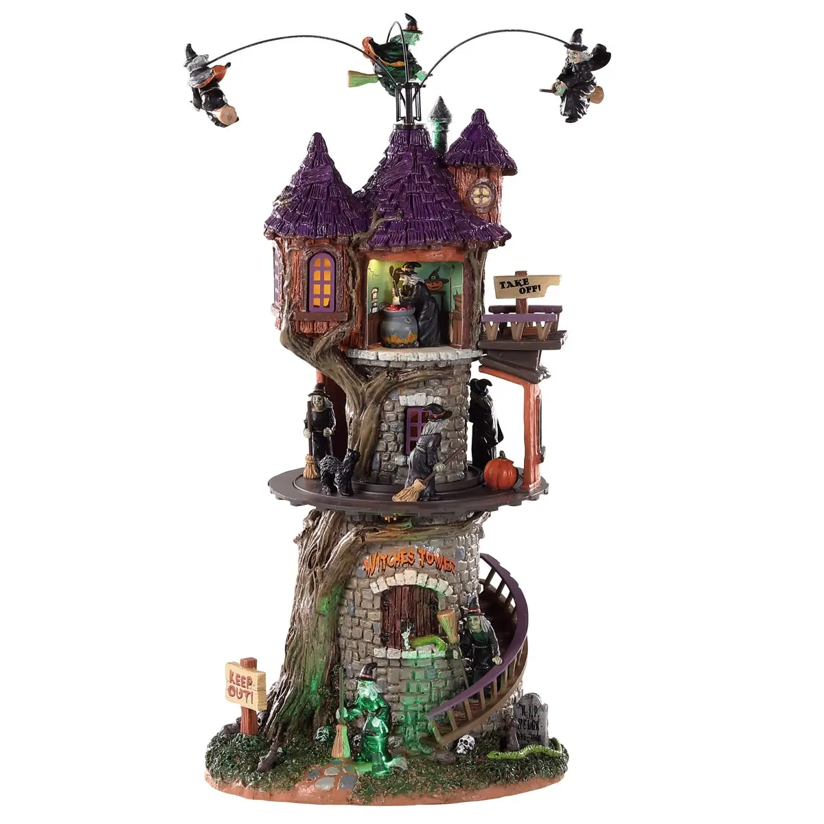 Lemax Spooky Town Witches Tower #85301 1