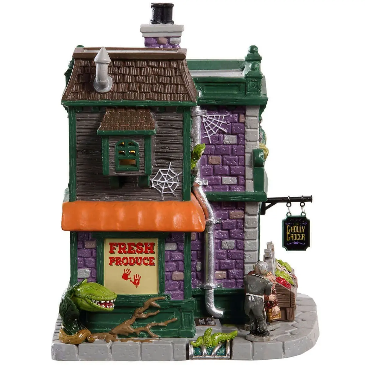 Lemax Spooky Town Ghouly Grocer #95458 2