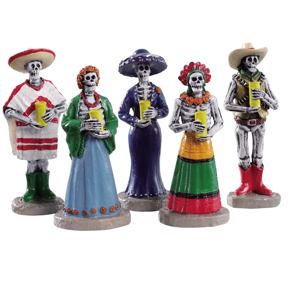 Lemax Spooky Town Dia De Los Muertos Vigil, Set Of 5 #92729 1