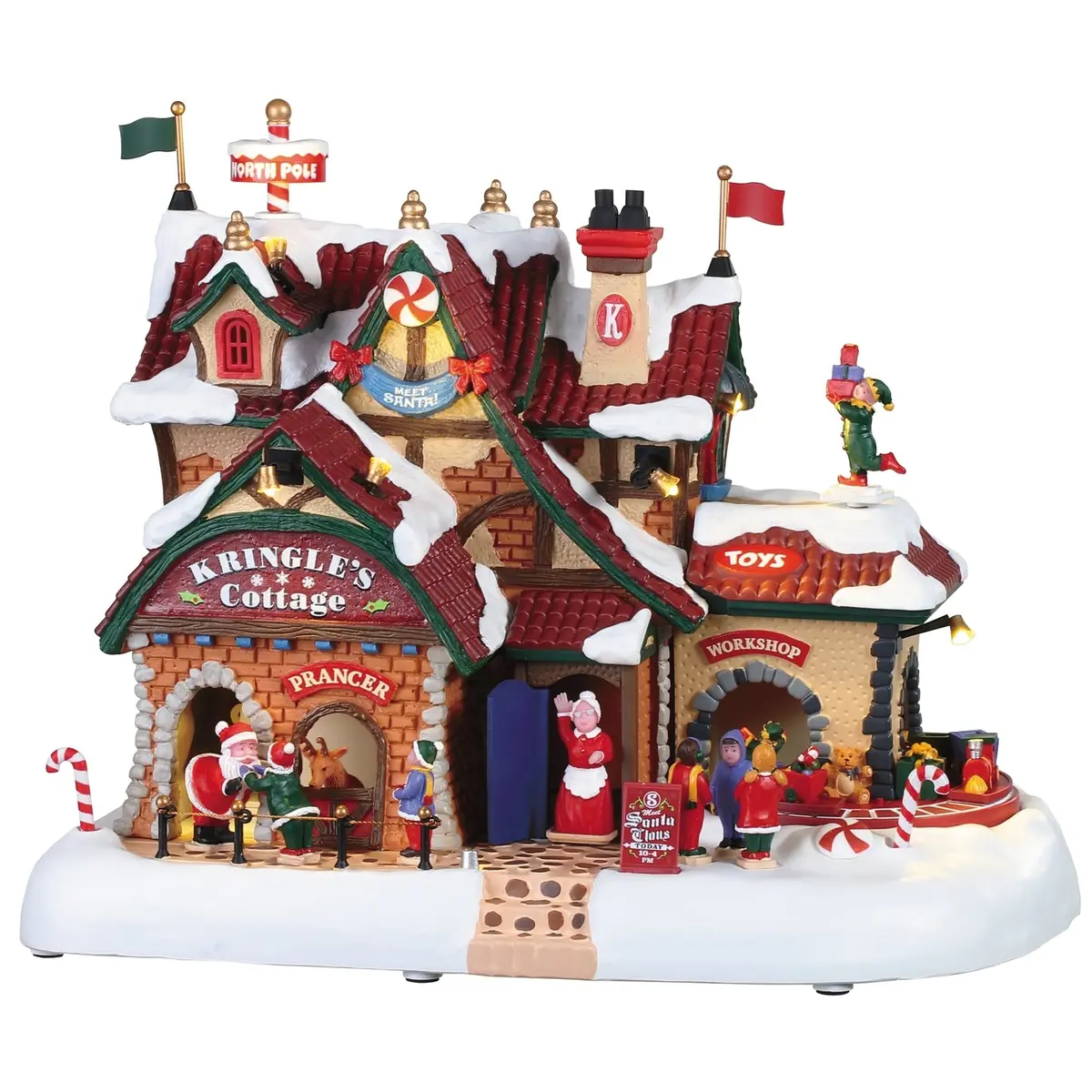 Lemax Santa's Wonderland Sights & Sounds: Kringle's Cottage #95462 1