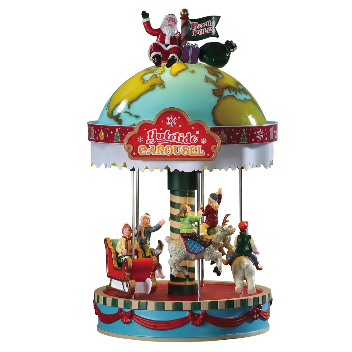 Lemax Carnival Sights & Sounds: Yuletide Carousel #94525 1