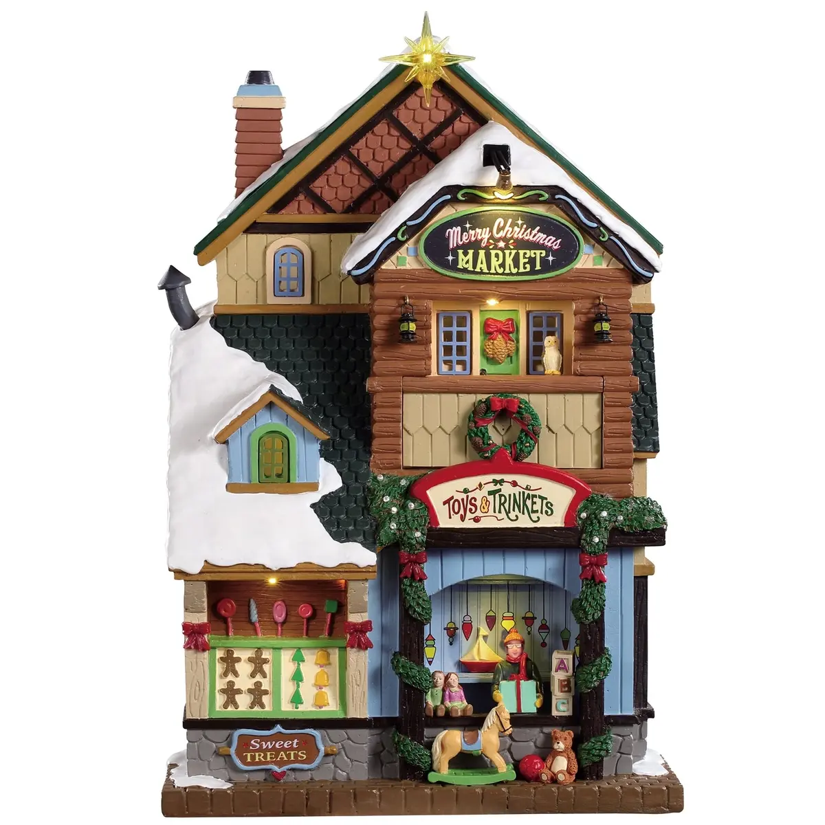 Lemax Caddington Village Facade: Merry Christmas Market #95471 1