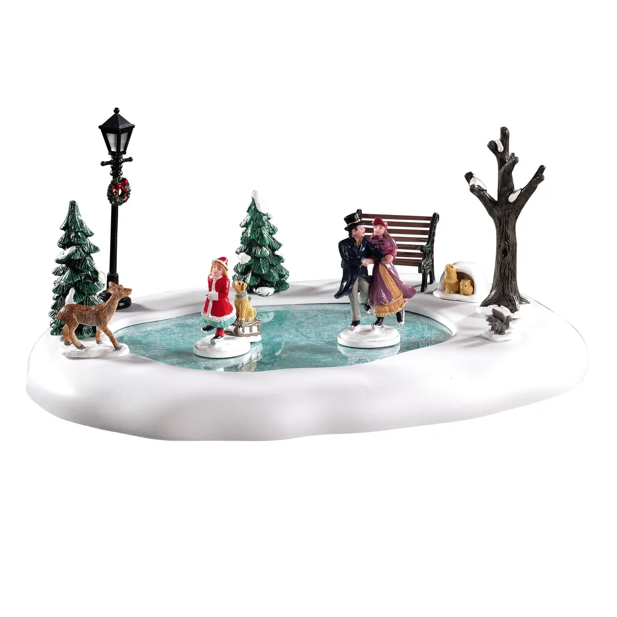 Lemax Caddington Village Table Piece: Victorian Skaters #94527 1