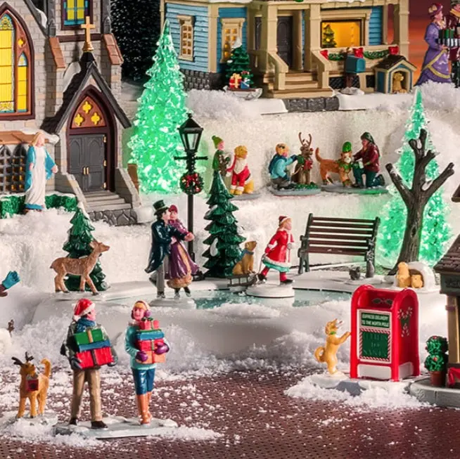 Lemax Caddington Village Table Piece: Victorian Skaters #94527 2