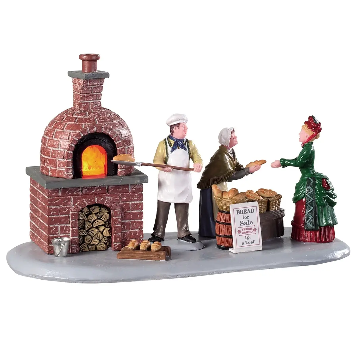 Lemax Caddington Village Table Piece: Bread Bakers #94530 1