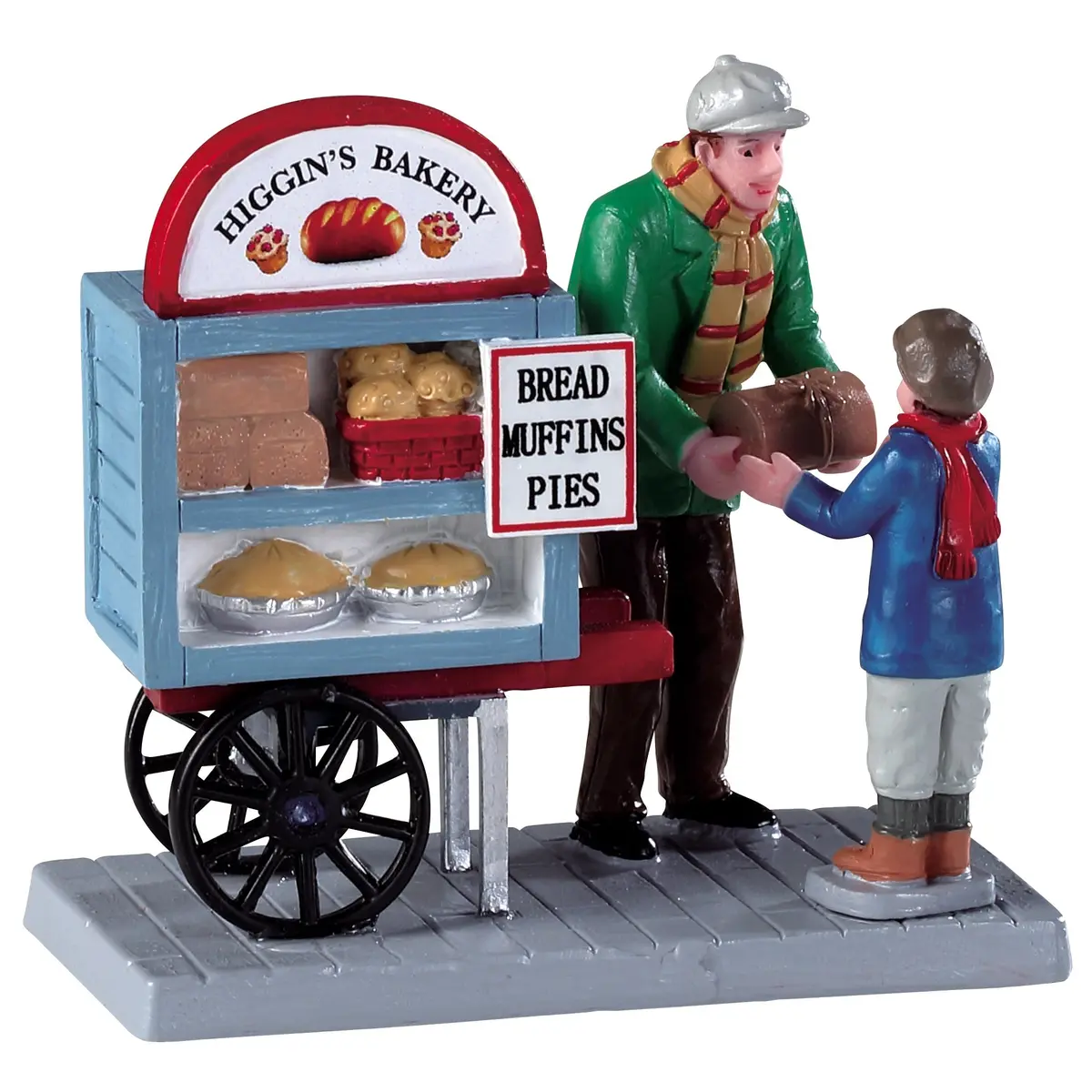 Lemax Caddington Village Figurine: Delivery Bread Cart #92749 1