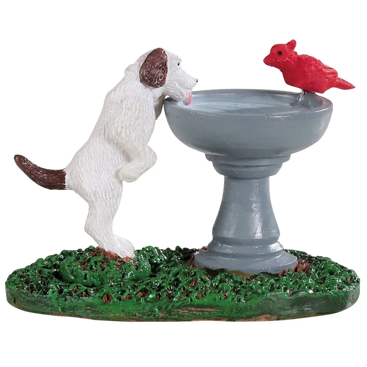 Lemax Caddington Village Accessory: Bird Bath Dog Fountain #94535 1