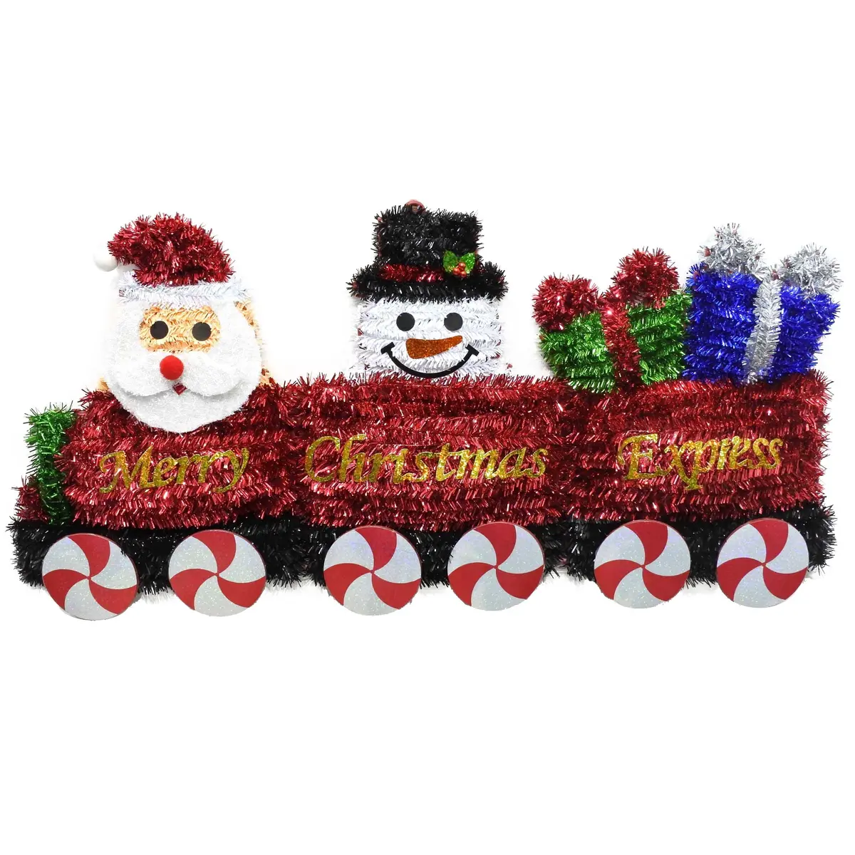 2D Christmas Train Tinsel Decoration 1