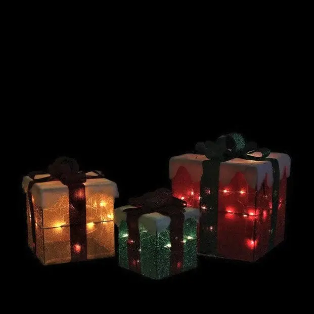 Sparkly Lighted Gift Set (Set Of 3) 2