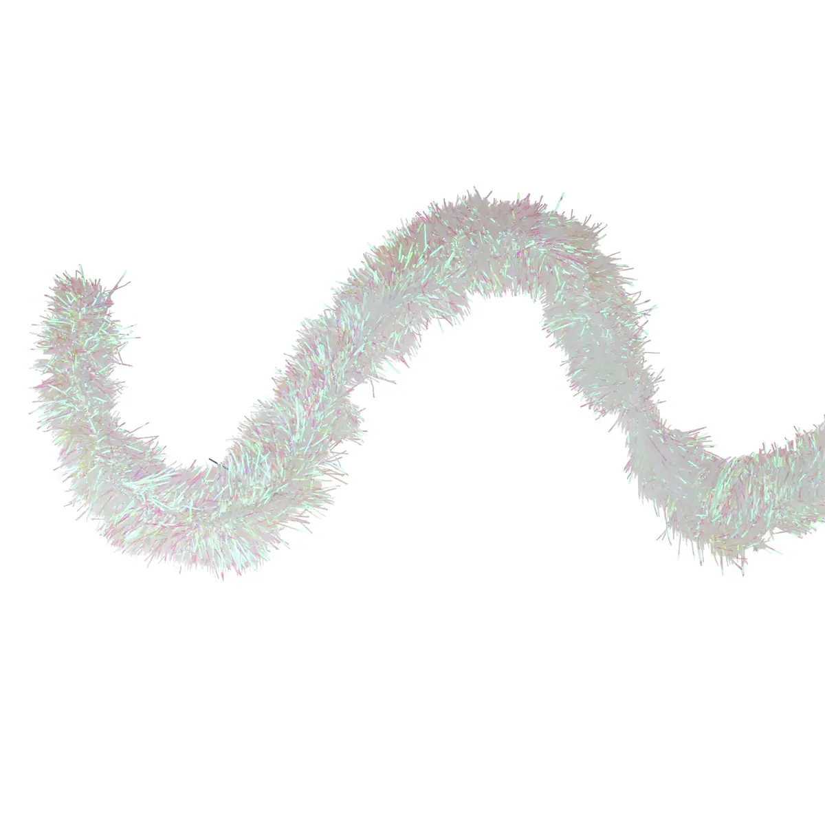 10' Fancy Iridescent Starburst Reusable Tinsel Garland 2