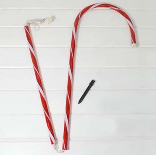 Candy Cane Pathway Stake 1