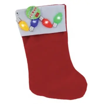 Jumbo Flashing Christmas Stocking 2