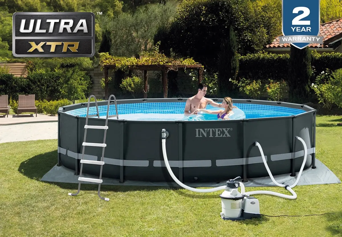 Intex 16' X 48" Ultra Xtr Frame Pool Set With Sand Filter Pump 2