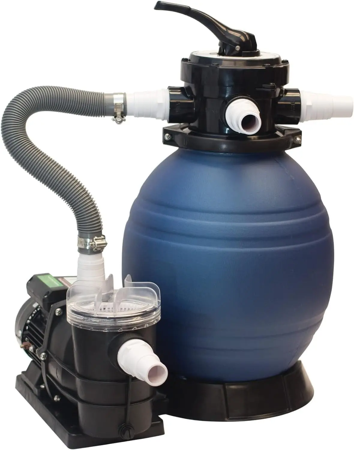 Blue Torrent Tiger Shark™ Complete Sand Filter System With ¾ Hp Motor And Pump 1