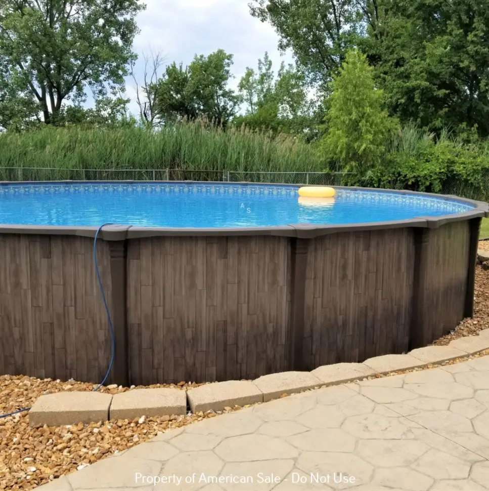 Carvin® Woodstock 52" Round Resin Above Ground Swimming Pool 2