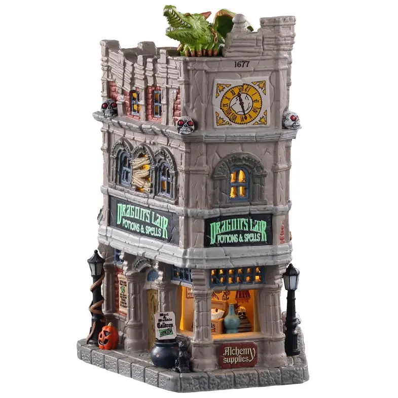 Lemax Spooky Town Dragon's Lair Potions & Spells #05615 1