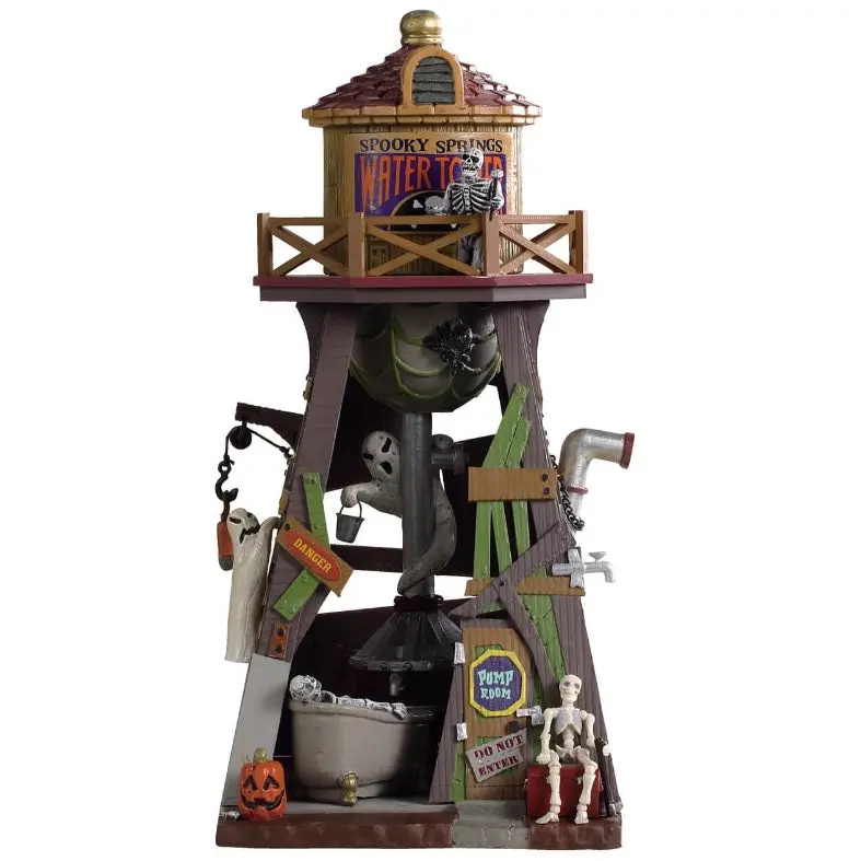 Lemax Spooky Town Spooky Springs Water Tower #93410 1