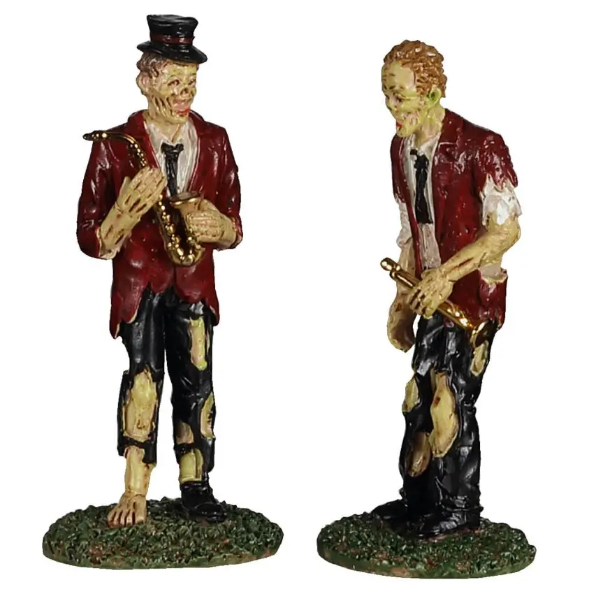 Lemax Spooky Town A Chilling Band Of Two, Set Of 2 #02958 1