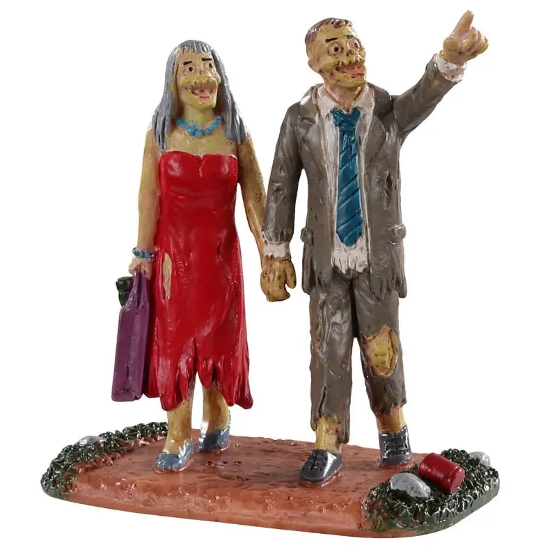 Lemax Spooky Town Graveyard Partygoers #02963 1