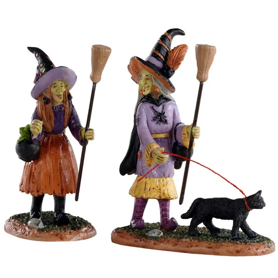 Lemax Spooky Town Witches Night Out, Set Of 2 #02907 1