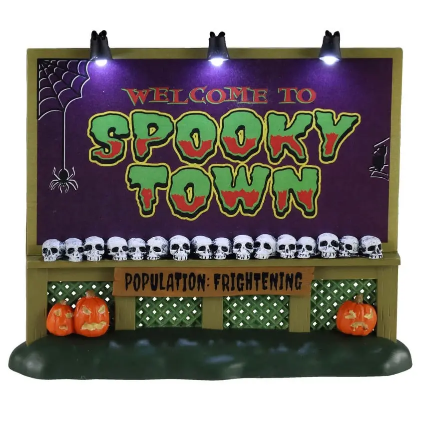 Lemax Spooky Town's Spooky Town Sign #04710 1