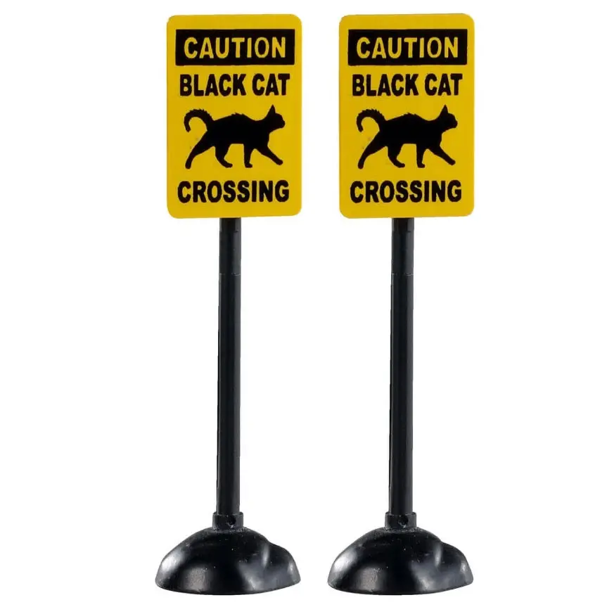Lemax Spooky Town Scary Road Signs, Set Of 2 #04712 1
