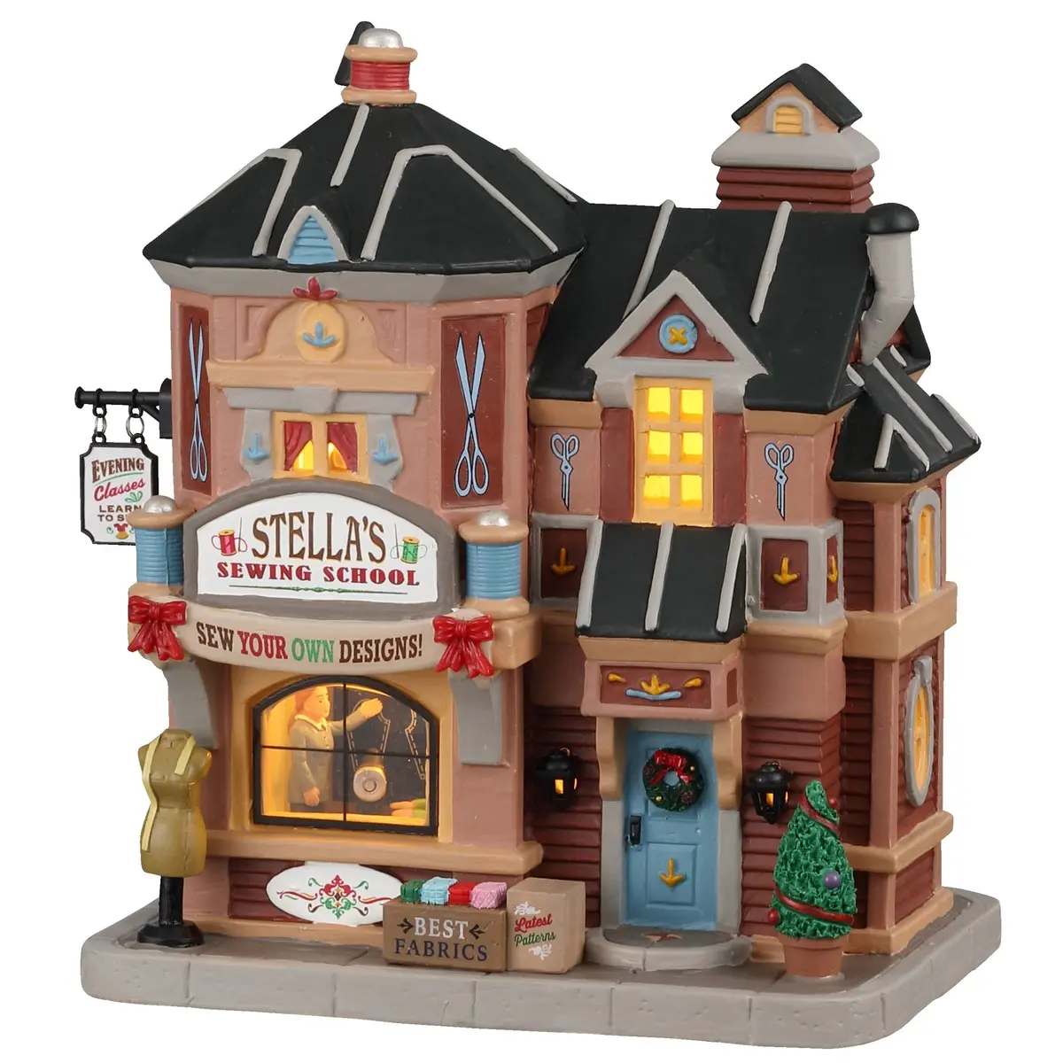 Lemax Harvest Crossing Lighted Building: Stella's Sewing School #05633 1