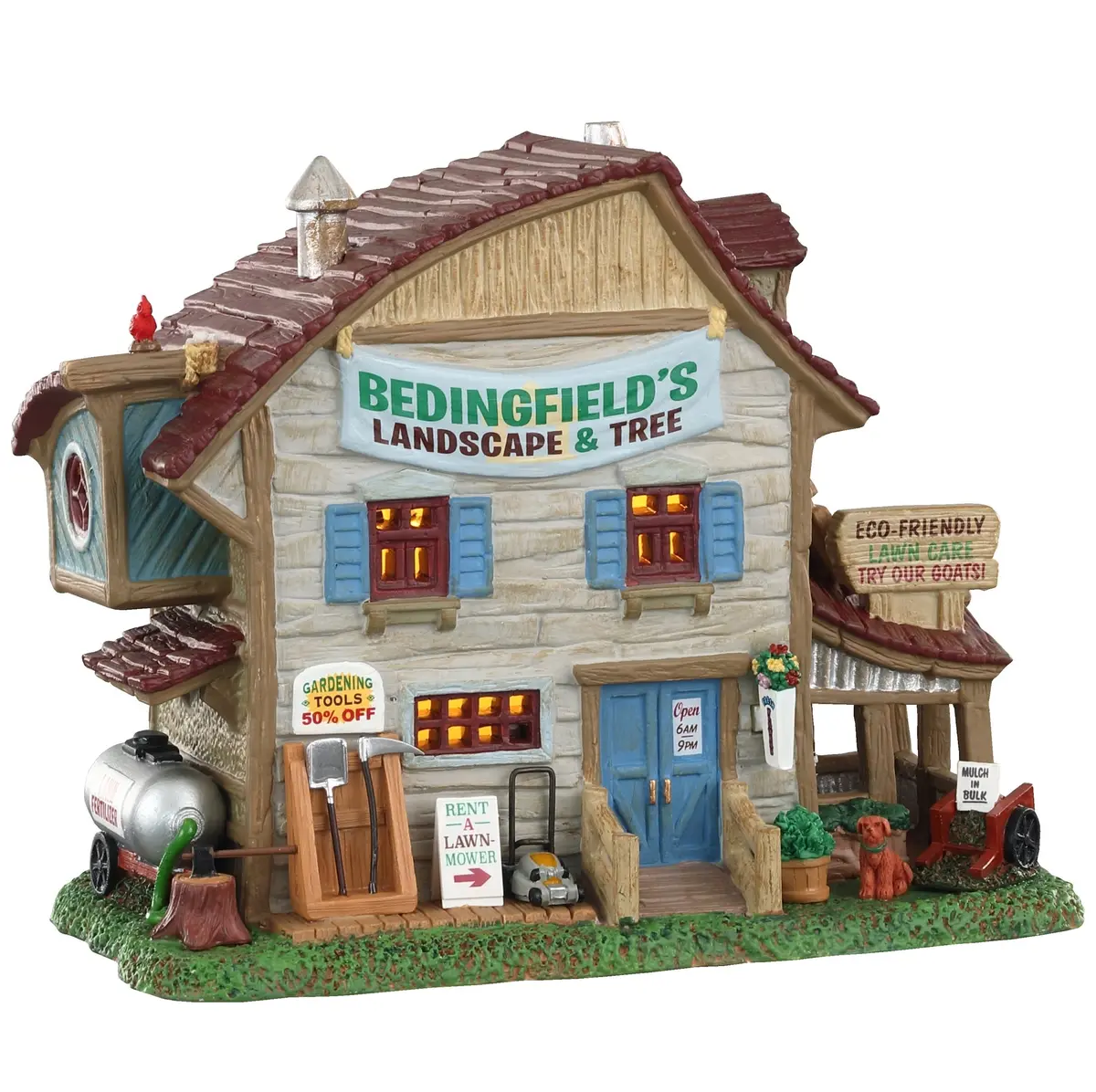 Lemax Harvest Crossing Lighted Building: Bedingfield's Landscape & Tree #05636 1