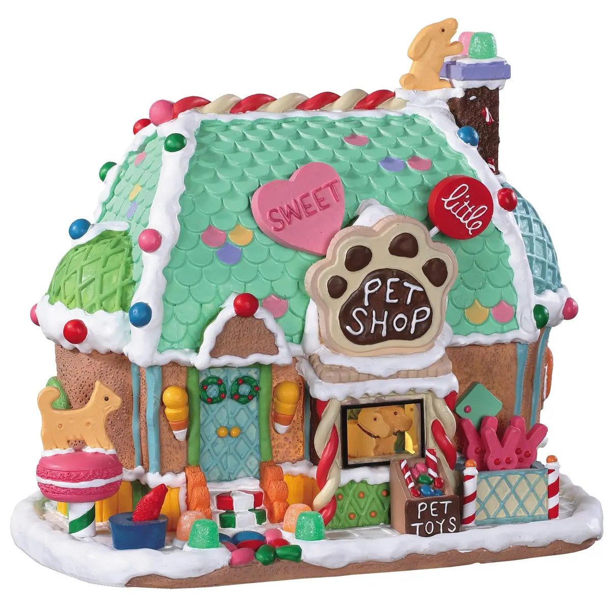 Lemax Sugar N Spice Lighted Building: Sweet Little Pet Shop #95528 1