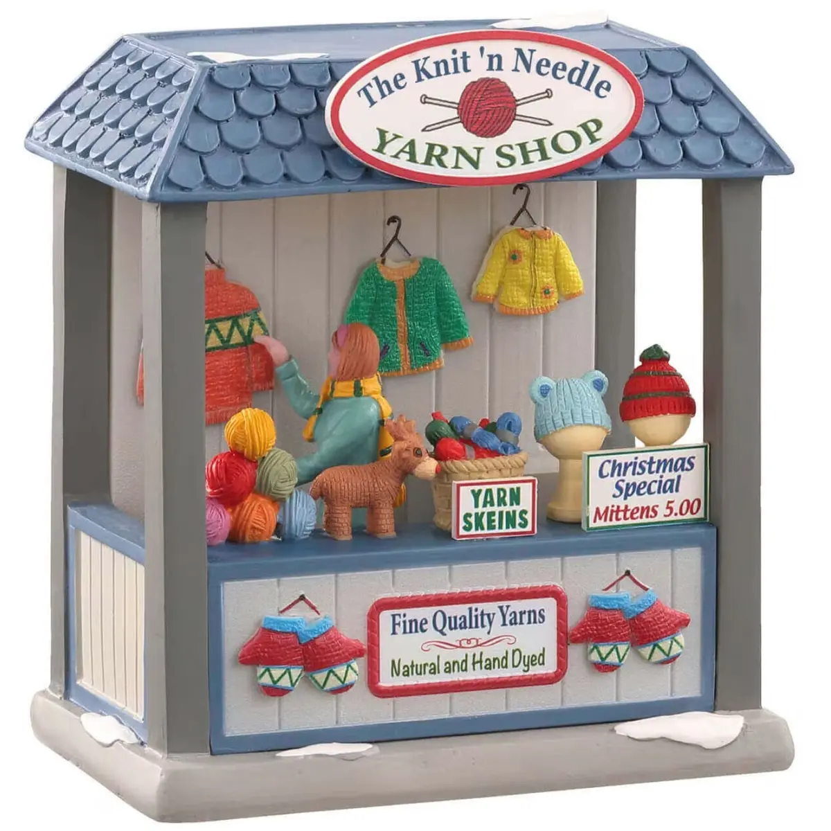 Lemax Caddington Village Table Piece: The Knit 'N Needle Yarn Shop #04760 1