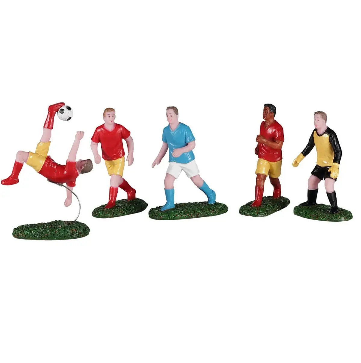 Lemax General Collectible Figurines: Playing Soccer, Set Of 5 #02961 1